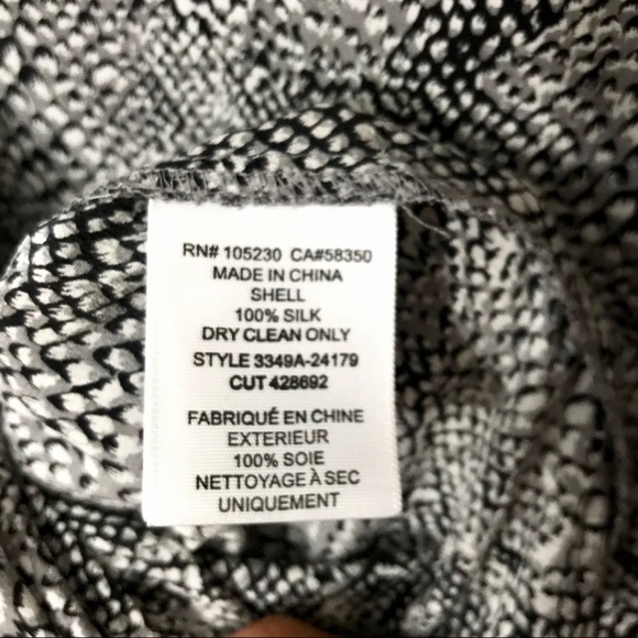 Joie Snakeskin Printed Silk Top Python Blouse - Picture 5 of 8
